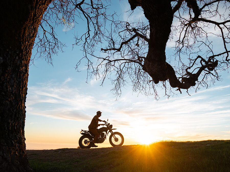 バイク走行